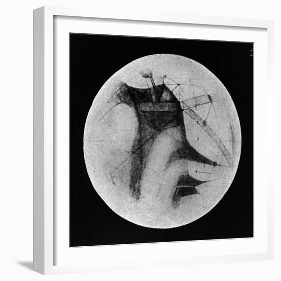 Drawing of Mars Showing 'Canals' and Dark Areas, 1896-null-Framed Giclee Print