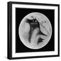 Drawing of Mars Showing 'Canals' and Dark Areas, 1896-null-Framed Giclee Print