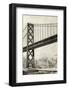 Drawing of Oakland Bridge-null-Framed Photographic Print