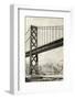 Drawing of Oakland Bridge-null-Framed Photographic Print