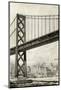 Drawing of Oakland Bridge-null-Mounted Photographic Print