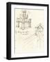 Drawing of projects for castles and villas, c1472-c1519 (1883)-Leonardo Da Vinci-Framed Giclee Print