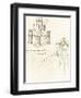 Drawing of projects for castles and villas, c1472-c1519 (1883)-Leonardo Da Vinci-Framed Giclee Print