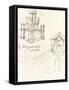 Drawing of projects for castles and villas, c1472-c1519 (1883)-Leonardo Da Vinci-Framed Stretched Canvas