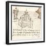 Drawing of projects for castles and villas, c1472-c1519 (1883)-Leonardo Da Vinci-Framed Giclee Print