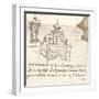 Drawing of projects for castles and villas, c1472-c1519 (1883)-Leonardo Da Vinci-Framed Giclee Print