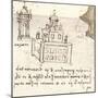 Drawing of projects for castles and villas, c1472-c1519 (1883)-Leonardo Da Vinci-Mounted Giclee Print