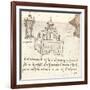 Drawing of projects for castles and villas, c1472-c1519 (1883)-Leonardo Da Vinci-Framed Giclee Print