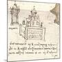 Drawing of projects for castles and villas, c1472-c1519 (1883)-Leonardo Da Vinci-Mounted Giclee Print