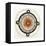 Drawing of the Aztec Sun Calendar Stone in Mexico-null-Framed Stretched Canvas