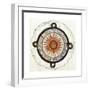 Drawing of the Aztec Sun Calendar Stone in Mexico-null-Framed Giclee Print