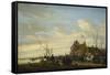 Drawing of the Eel-Salomon van Ruysdael-Framed Stretched Canvas