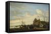 Drawing of the Eel-Salomon van Ruysdael-Framed Stretched Canvas