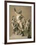 Drawing of the Greek Sculpture Laocoon, 1820-Santo Trolli-Framed Art Print