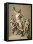 Drawing of the Greek Sculpture Laocoon, 1820-Santo Trolli-Framed Stretched Canvas
