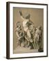 Drawing of the Greek Sculpture Laocoon, 1820-Santo Trolli-Framed Art Print