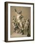 Drawing of the Greek Sculpture Laocoon, 1820-Santo Trolli-Framed Art Print