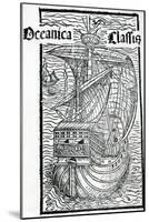 Drawing of the Santa Maria, 1493-Christopher Columbus-Mounted Giclee Print