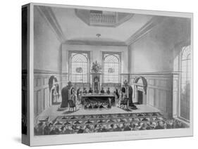 Drawing of the State Lottery Taking Place in Coopers' Hall, City of London, 1809-null-Stretched Canvas