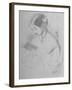 Drawing of Young Nurse Florence Nightingale, Founder of Modern Nursing, Reading-null-Framed Photographic Print