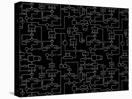 Drawing on the Blackboard-pzAxe-Stretched Canvas