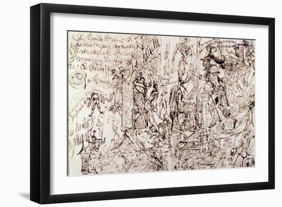 Drawing Produced under the Influence of Hashish-Jean-martin Charcot-Framed Giclee Print