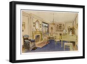 Drawing Room - Adam Revival Style (Colour Litho)-Richard Goulburn Lovell-Framed Giclee Print