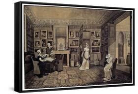 Drawing Room in the Baryatinsky House in Altona, 1807-Elisabeth Louise Vigee-LeBrun-Framed Stretched Canvas