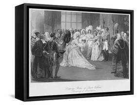 'Drawing Room of Queen Victoria. Ceremony of Presentation', c1841-Henry Melville-Framed Stretched Canvas