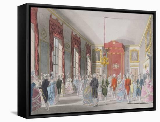 Drawing Room, St. James's, Engraved by John Bluck (Fl.1791-1819)-T. Rowlandson-Framed Stretched Canvas