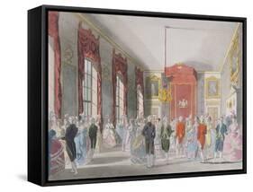 Drawing Room, St. James's, Engraved by John Bluck (Fl.1791-1819)-T. Rowlandson-Framed Stretched Canvas