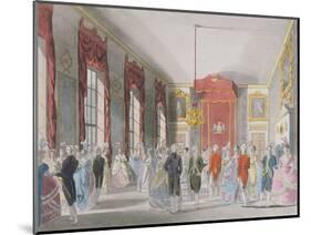 Drawing Room, St. James's, Engraved by John Bluck (Fl.1791-1819)-T. Rowlandson-Mounted Giclee Print