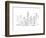 Drawing Skyscrapers New York-null-Framed Art Print