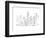 Drawing Skyscrapers New York-null-Framed Art Print