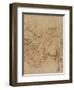 Drawing, St. George Killing the Dragon with a Lance-Raphael-Framed Art Print