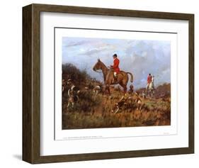 Drawing the Gorse-null-Framed Art Print