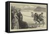 Drawing the Net at Loch Brora, a Sketch During the Queen's Visit to Dunrobin-Francis S. Walker-Framed Stretched Canvas