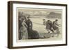 Drawing the Net at Loch Brora, a Sketch During the Queen's Visit to Dunrobin-Francis S. Walker-Framed Giclee Print