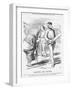 Drawing the Stumps, 1862-John Tenniel-Framed Giclee Print