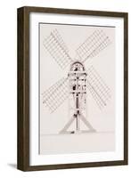 Drawings for Windmills, Dated 1814-17-John Farey, Jr-Framed Giclee Print