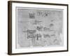 'Drawings of a Square Castle', c1480 (1945)-Leonardo Da Vinci-Framed Giclee Print