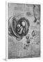 'Drawings of an Embryo in the Uterus', c1480 (1945)-Leonardo Da Vinci-Framed Giclee Print