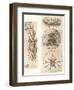 Drawings of Bernardo di Bandino Baroncelli hanged, and emblems, c1472-c1519 (1883)-Leonardo Da Vinci-Framed Giclee Print