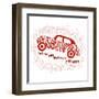 Drawn Typography Poster with a Motivational Quote about Cars. Suitable for Design T-Shirts, Bags, P-Liliya_ Mekhonoshina-Framed Art Print