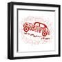 Drawn Typography Poster with a Motivational Quote about Cars. Suitable for Design T-Shirts, Bags, P-Liliya_ Mekhonoshina-Framed Art Print