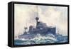 Dreadnought at Speed-null-Framed Stretched Canvas