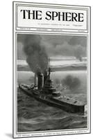 Dreadnought Queen Elizabeth in Action-G.h. Davis-Mounted Art Print