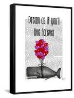 Dream as If You'll Live Forever-Fab Funky-Framed Stretched Canvas