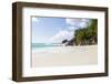 Dream Beach, Indian Ocean, Seychelles, Sand, Water, Small Wave, Blue Sky, Anse Georgette-Harry Marx-Framed Photographic Print