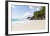 Dream Beach, Indian Ocean, Seychelles, Sand, Water, Small Wave, Blue Sky, Anse Georgette-Harry Marx-Framed Photographic Print